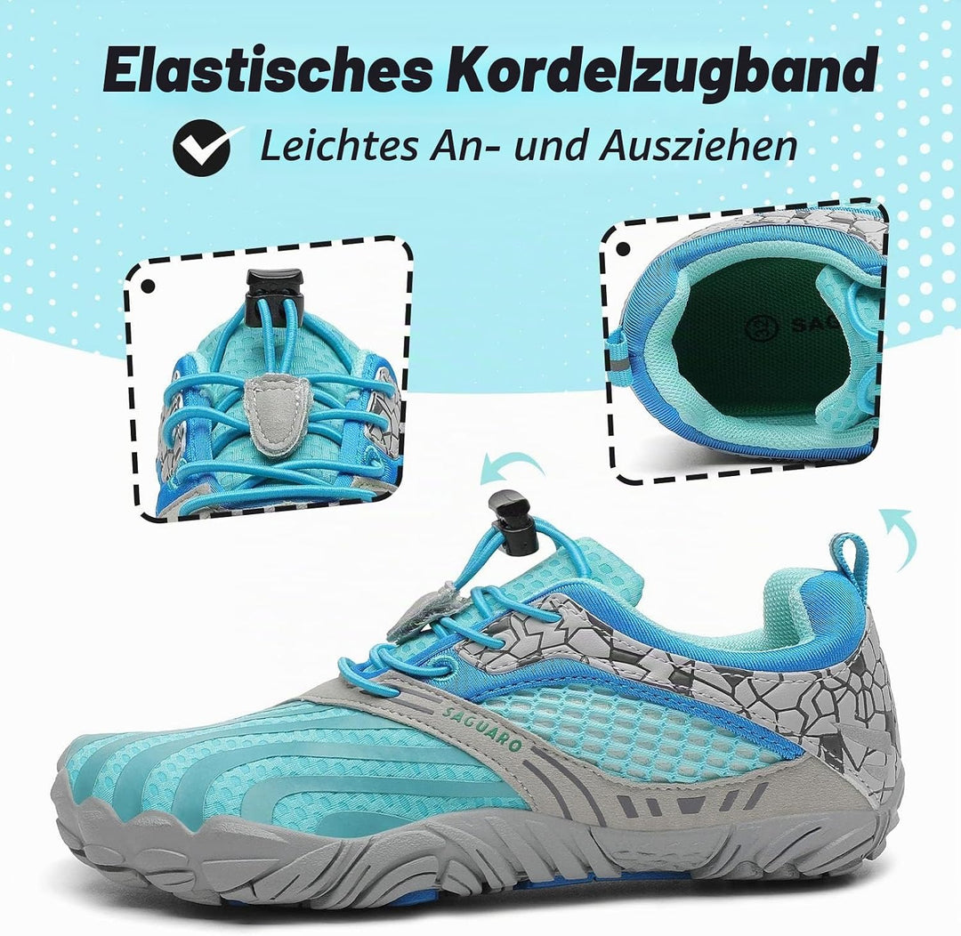 SAGUARO Unisex-Kinder Barfussschuhe Schnell Trocknend Wanderschuhe Leicht Laufschuhe Gr.24-36 26 EU