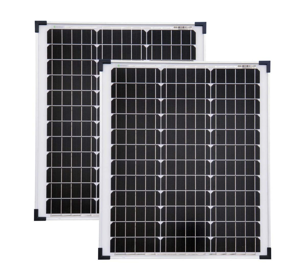 solartronics Solarmodule 2 Stück 50 Watt Mono Solarpanel Solarzelle Photovoltaik 92336