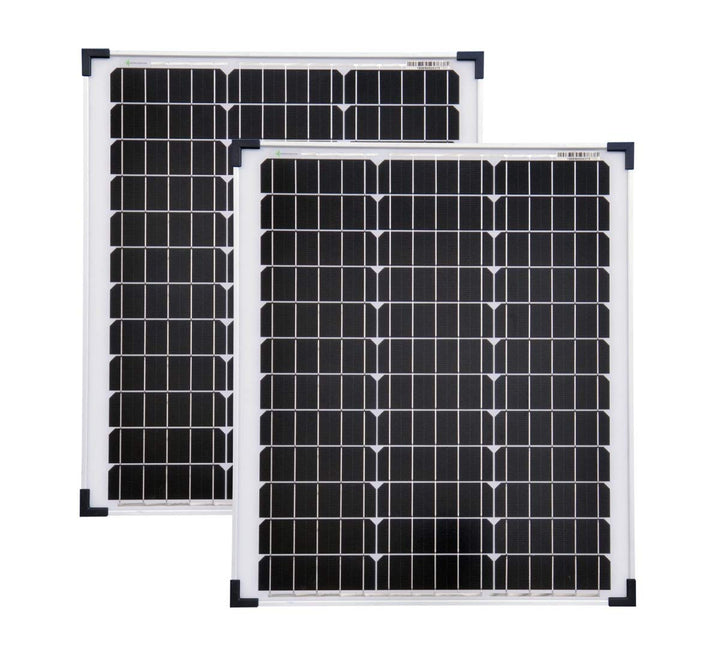 solartronics Solarmodule 2 Stück 50 Watt Mono Solarpanel Solarzelle Photovoltaik 92336