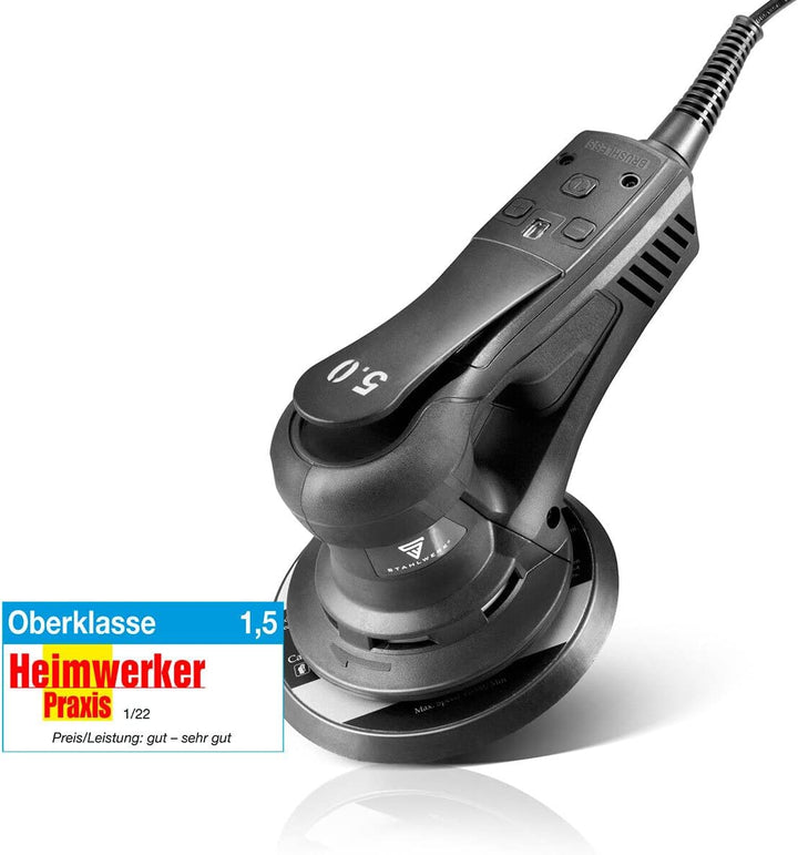 STAHLWERK ES-150 ST Brushless Exzenterschleifer Rotationsschleifer Handschleifer mit 350 Watt leistu