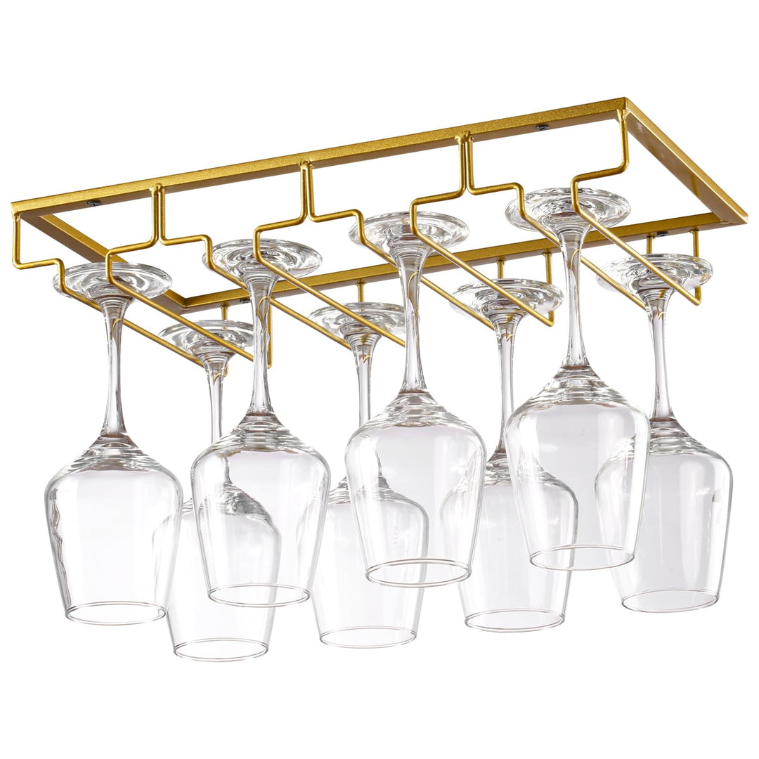 Weinglashalter Gläserhalter aus Metall Gläserschiene Halter Unter Schrank mit Schrauben Weinglas Rac