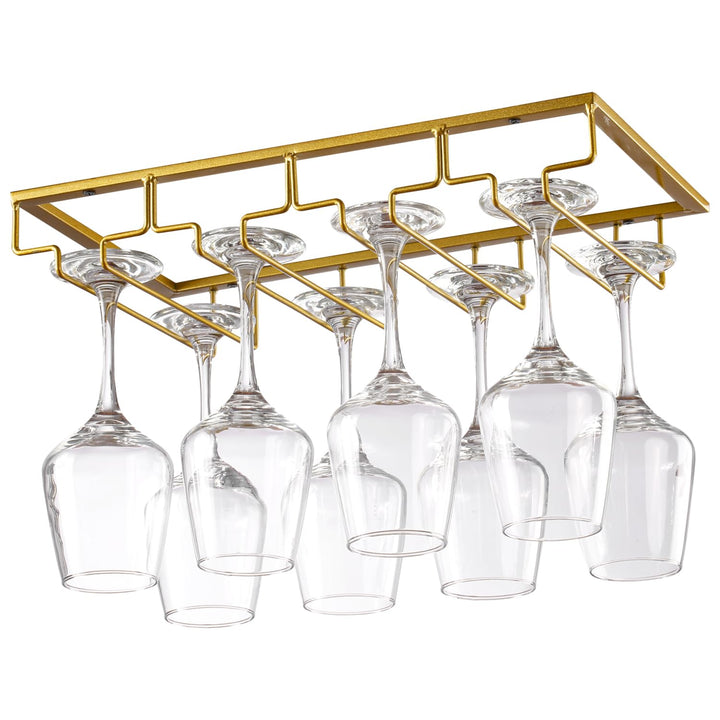 Weinglashalter Gläserhalter aus Metall Gläserschiene Halter Unter Schrank mit Schrauben Weinglas Rac