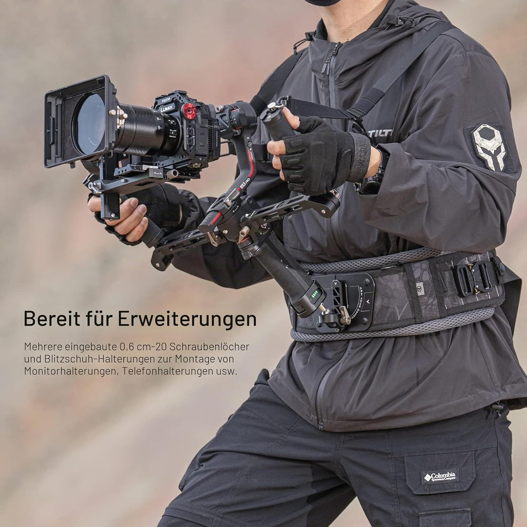 Tilta Dual Handle Gimbal Support Leichtes Gimbal-Stützsystem mit Zwei Griffen,kompatibel mit DJI RS