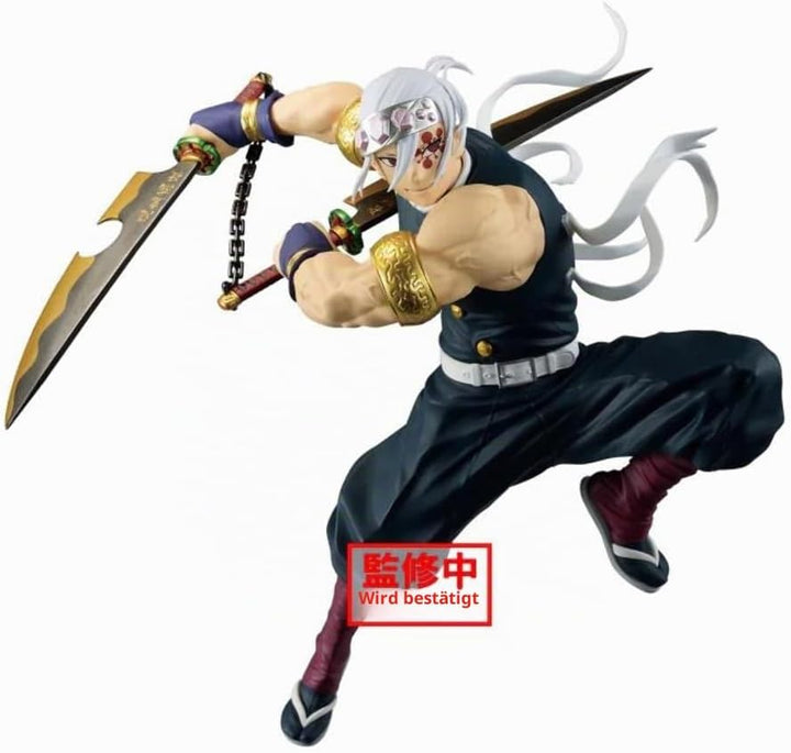 Demon Slayer Actionfigur Tengen Uzui 2 Vibrations Stars aus Kunststoff, von Bandai.