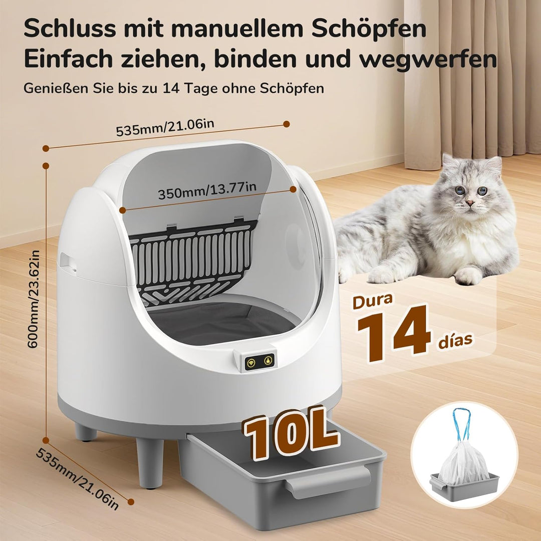 Selbstreinigende Katzentoilette Offene, Grosse Katzenklo Selbstreinigende, Automatische Katzentoilet