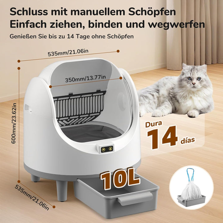 Selbstreinigende Katzentoilette Offene, Grosse Katzenklo Selbstreinigende, Automatische Katzentoilet