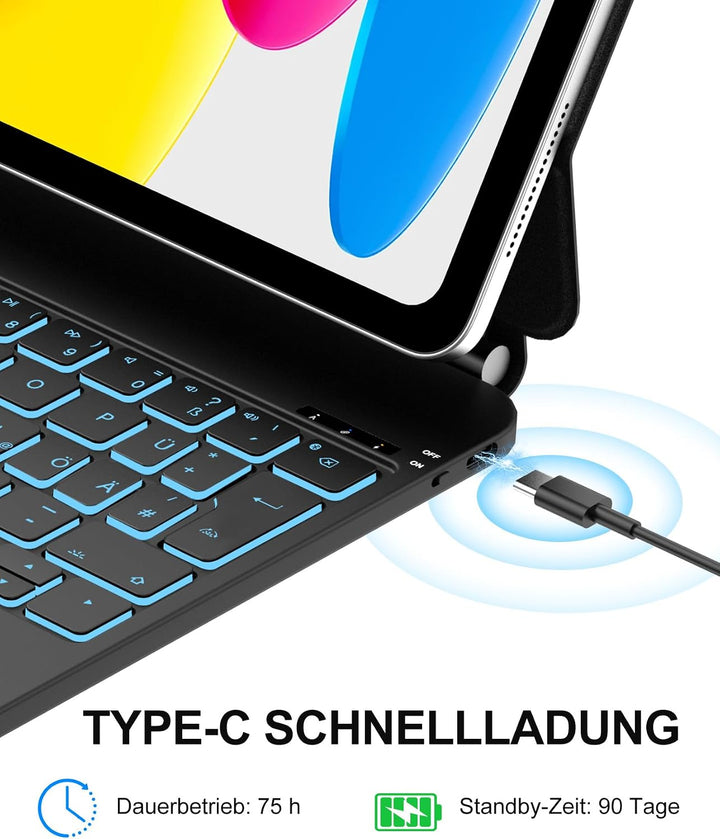 Magic Keyboard Für iPad A16 11" mit TP & Beleuchtung QWERTZ | Magic Keyboard für iPad 11. Generation