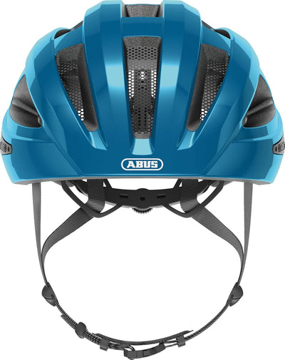 ABUS Rennradhelm Macator - sportiver Fahrradhelm für Einsteiger - auch für Zopfträger/-innen - für D