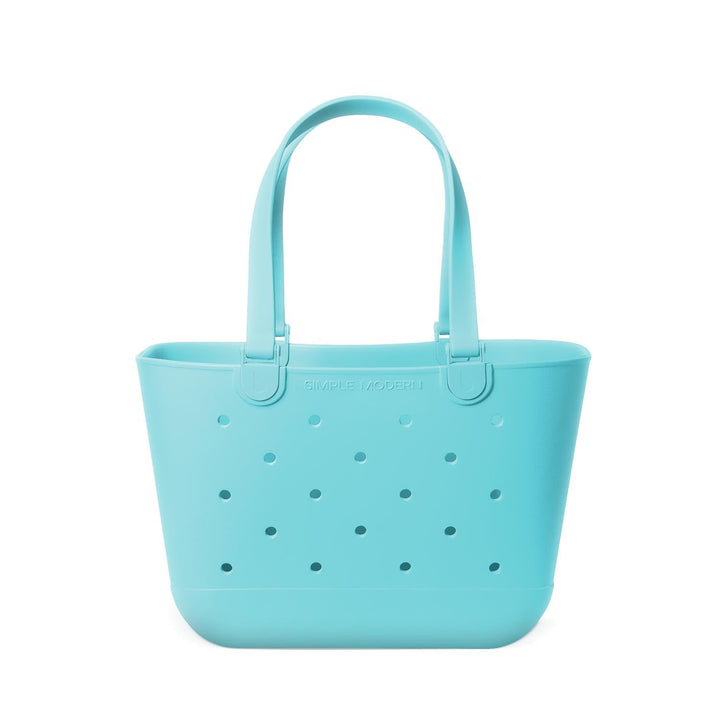 Simple Modern Strandtasche aus Gummi | Grosse Wasserdichte Tragetasche mit Reissverschlusstasche für