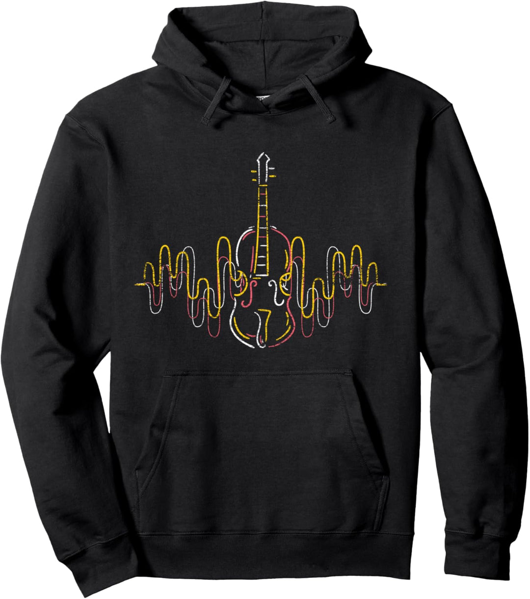 Orchester Musiker Geschenk Herzschlag Violine Pullover Hoodie