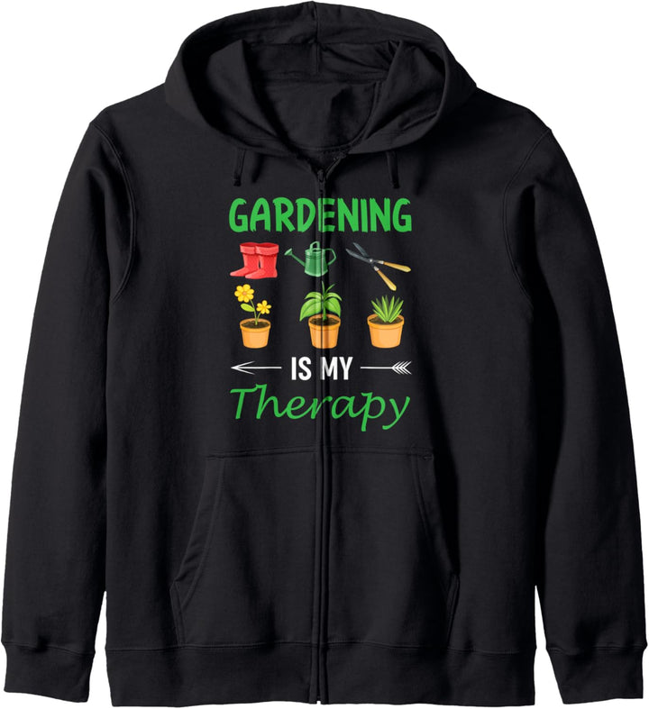 Gardening Gardeners Plants Gardening is My Therapy Kapuzenjacke