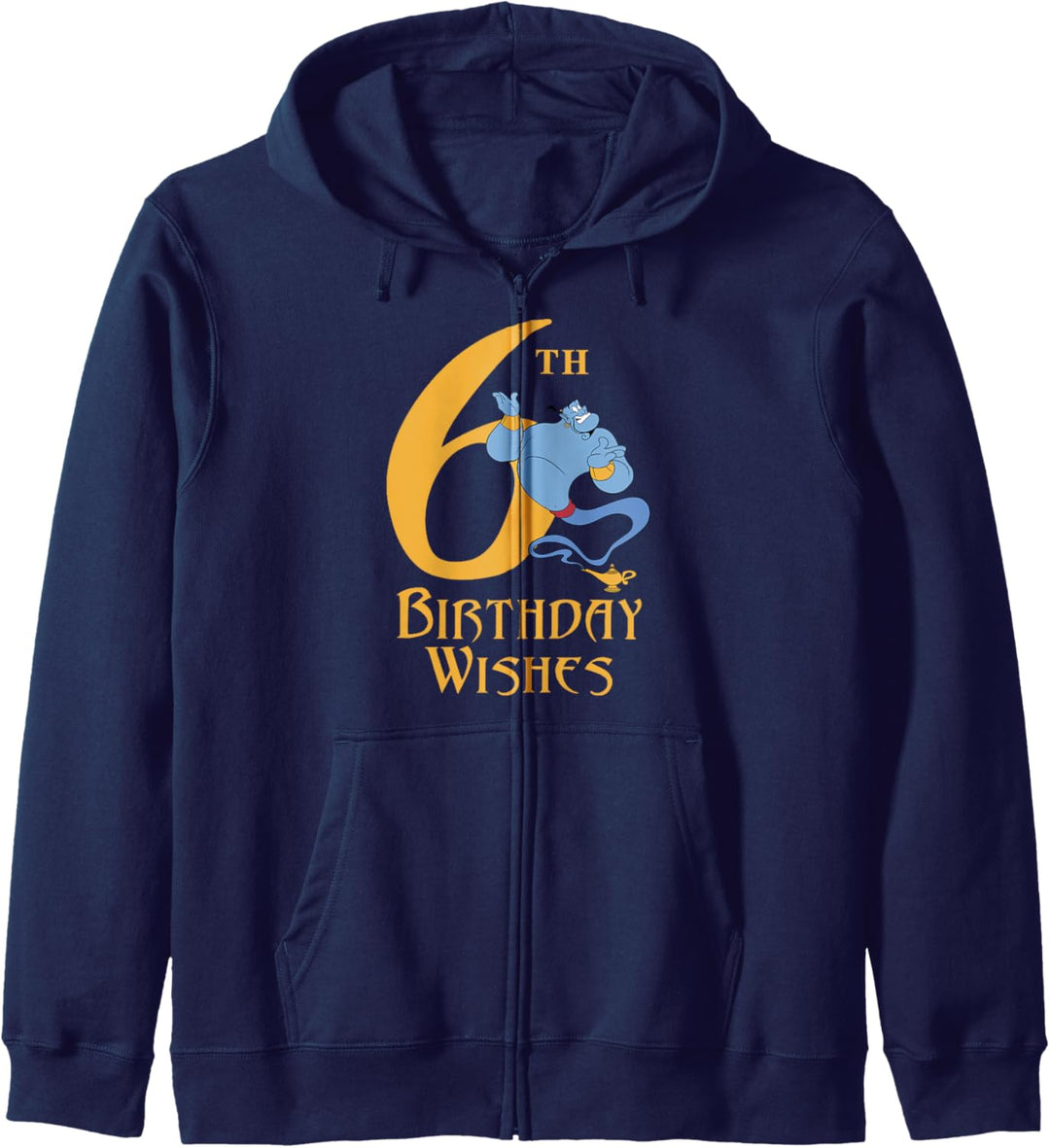 Disney Aladdin Genie 6th Birthday Wishes Kapuzenjacke