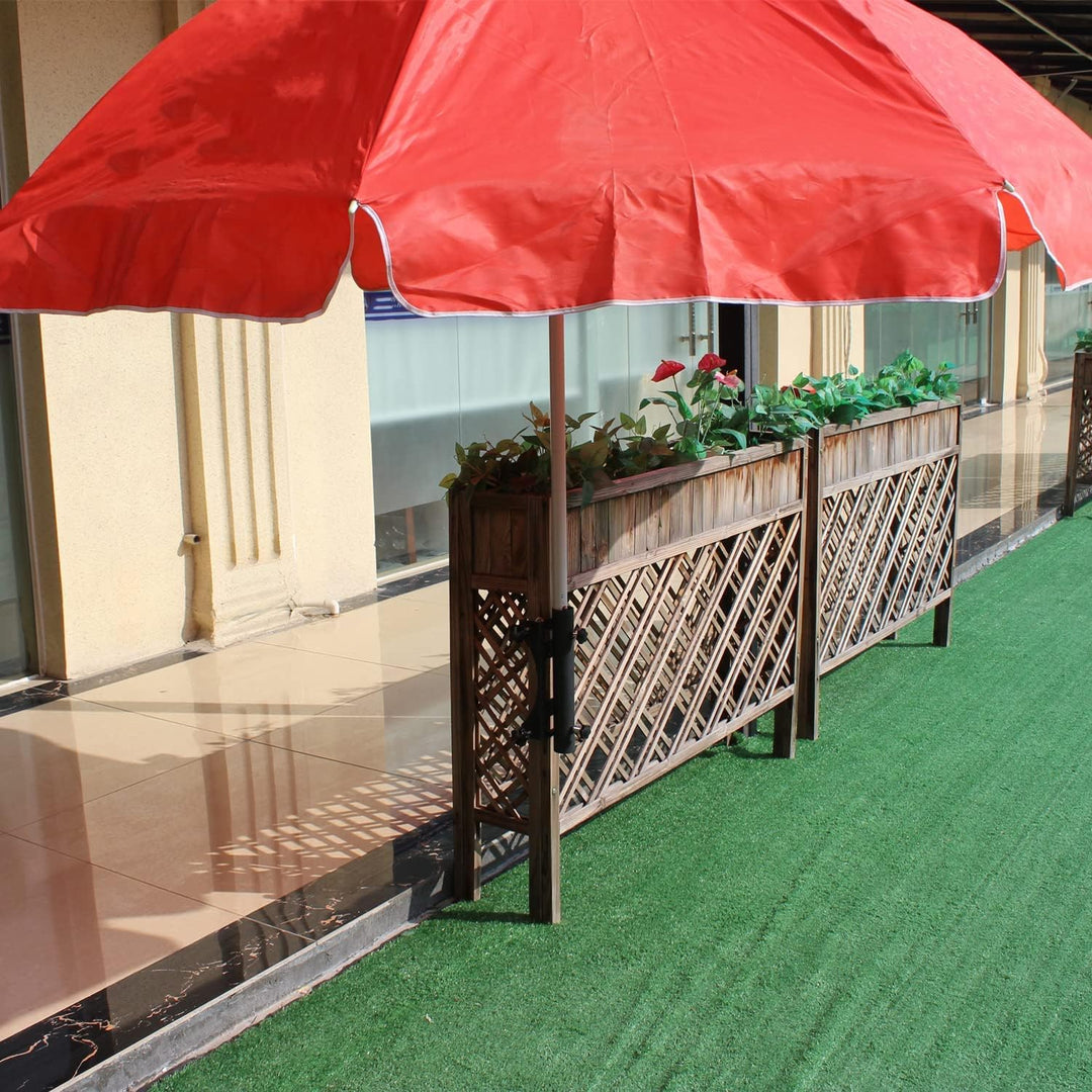 VANROUG Robuste Halterung für Balkonschirme (20 mm - 63 mm), Schirmdurchmesser (23 mm - 38 mm) 1, 1