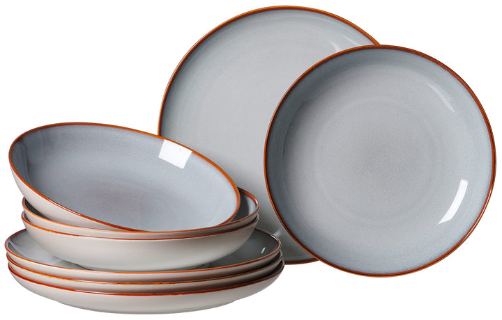 Speiseset Portofino, 8-teilig, Grau, Speiseset