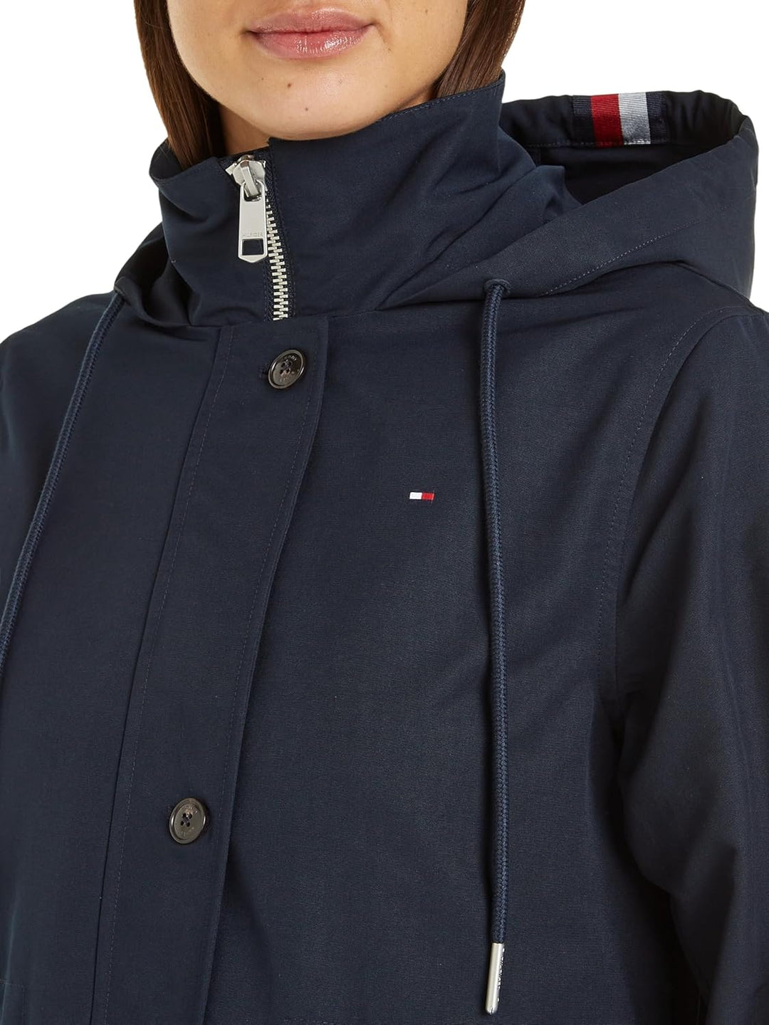 Tommy Hilfiger Damen Parkas 60 Blau (Desert Sky), 60 Blau (Desert Sky)