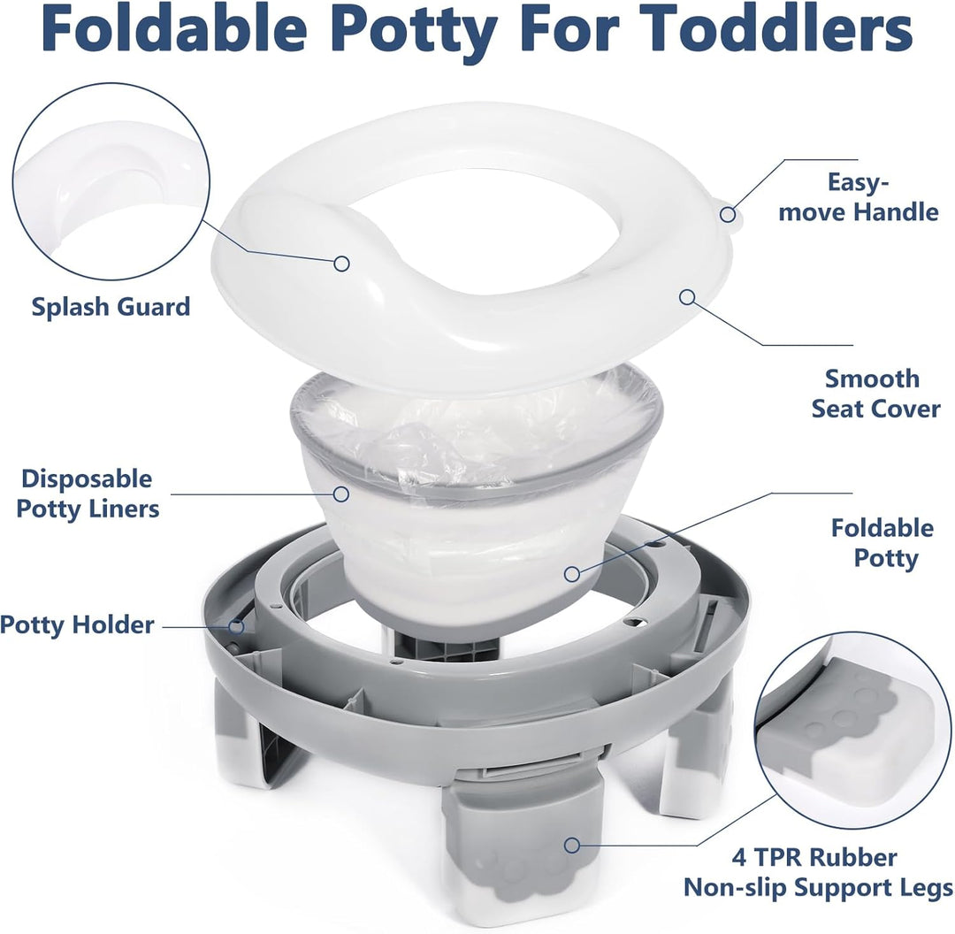 Töpfchen Toilettensitz Kinder, Töpfchen für Unterwegs, Kindsgut Töpfchen, Kindertoilette Anti Rutsch