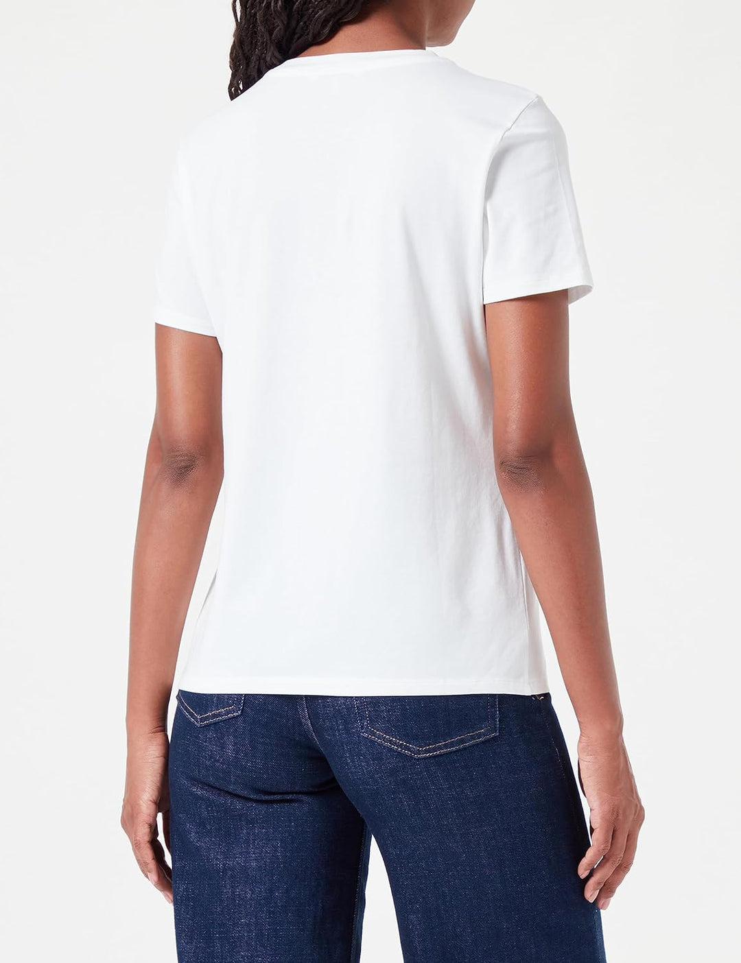 Tommy Hilfiger Damen T-Shirt Kurzarm 1985 Rundhalsausschnitt S Ecru, S Ecru