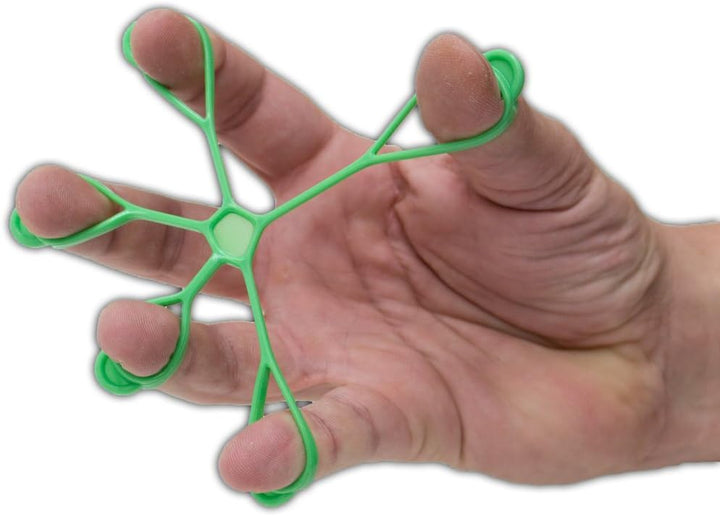 AFH Finger Expander | Hand Exerciser | 3er Pack | stark (grün), sehr stark (blau) und extra stark (s
