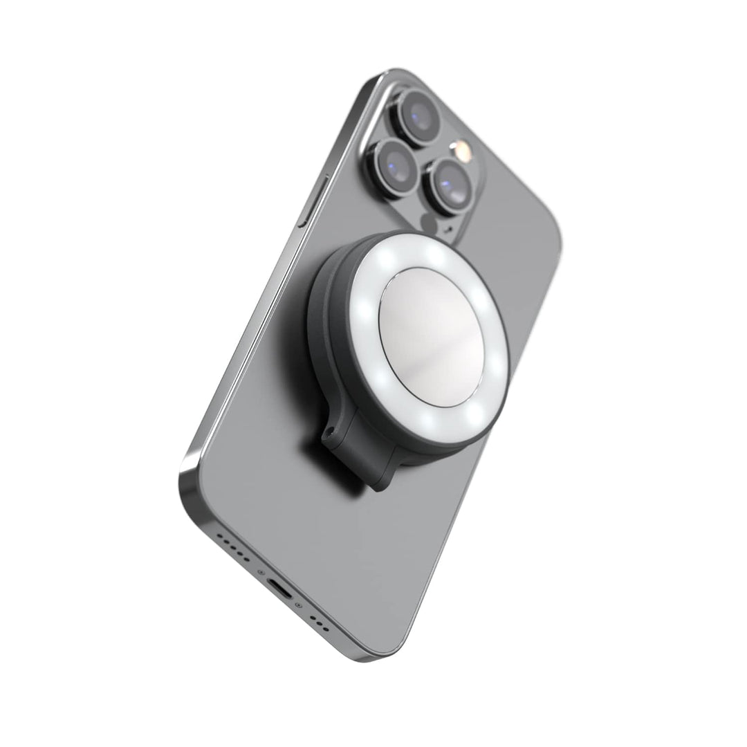 ShiftCam SnapLight – LED-Selfie-Ringlicht mit Vier Helligkeitseinstellungen und eingebautem Akku – M
