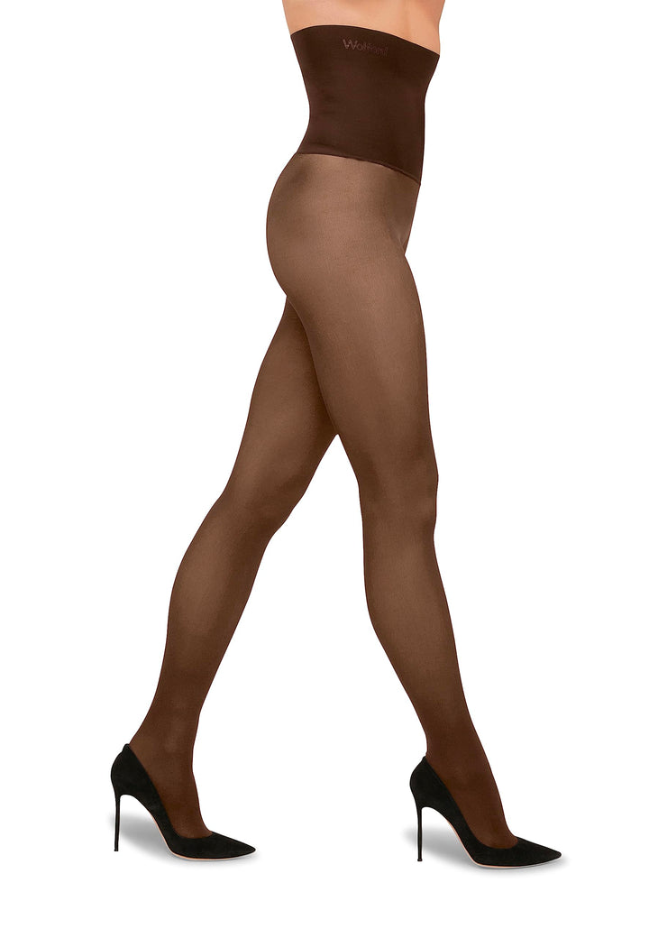 Wolford, Ikonische Figurformende Strumpfhose, Dunkelbraun, Fatal, 50 Denier, matt S umber, S umber