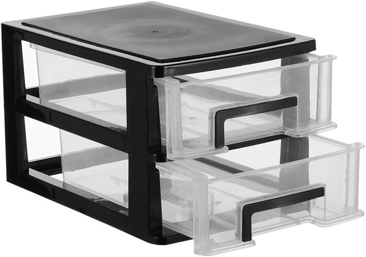 BESPORTBLE Doppelschicht Lagerregal Organizer Möbel Schrank Lagerschrank Kunststoff Schublade Typ Mu