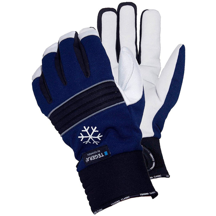 Ejendals Lederhandschuh Tegera 297, Grösse 8, 1 Stück, schwarz/blau/weiss, 297-8