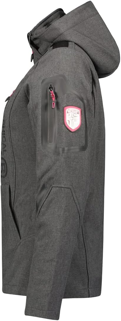 Geographical Norway TRUFFE LADY - Damen-Softshell-Jacke S Dark Grey, S Dark Grey