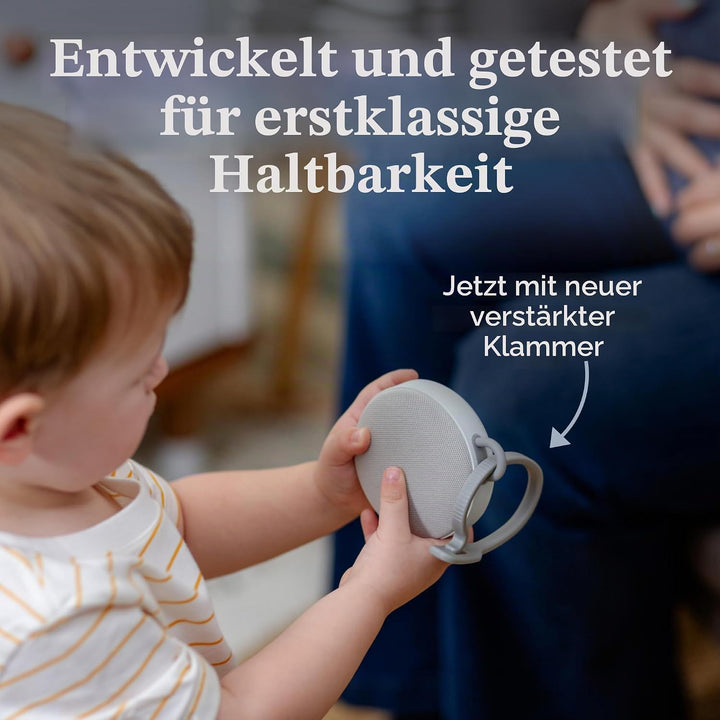 Yogasleep Hushh 2 Tragbare Soundmaschine für Baby und Kinder, Hintergrundbeleuchtete Tasten &amp; Nachtl