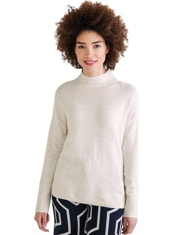 Street One Damen A302267 Strickpullover (1er Pack) 46 Lucid White Melange, 46 Lucid White Melange