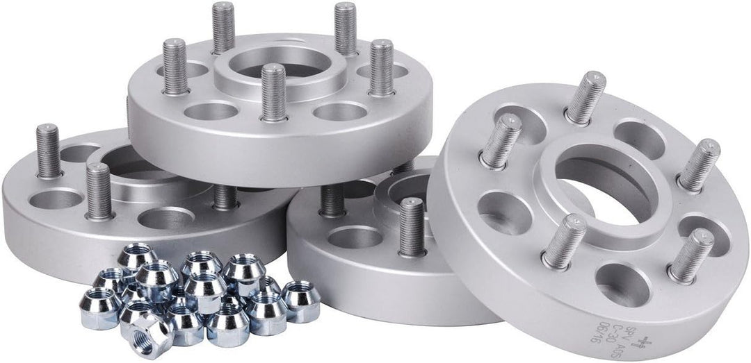 Hofmann Spurverbreiterung Aluminium 4 Stück (30 mm pro Scheibe / 60 mm pro Achse) inkl. TÜV-Teilegut