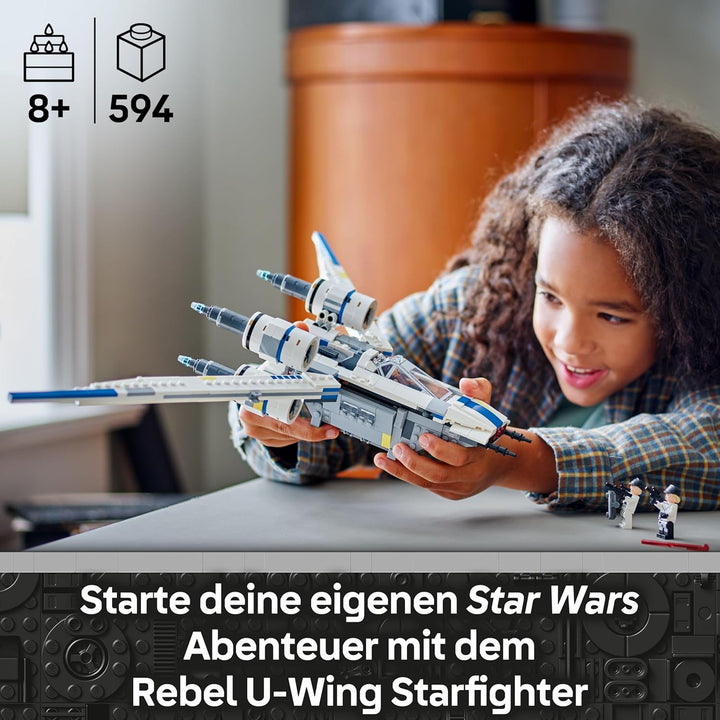 LEGO Star Wars 75399 Rebel U-Wing Starfighter - Spielzeug mit Schwenkflügelfunktion & 3 Minifiguren