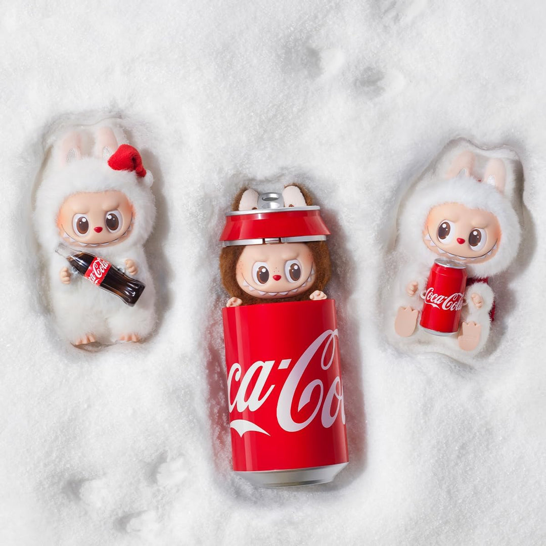 POP MART The Monsters COCA-COLA Series-Vinyl Face Plush Pendant Anime Actionfiguren Sammelfiguren Sa