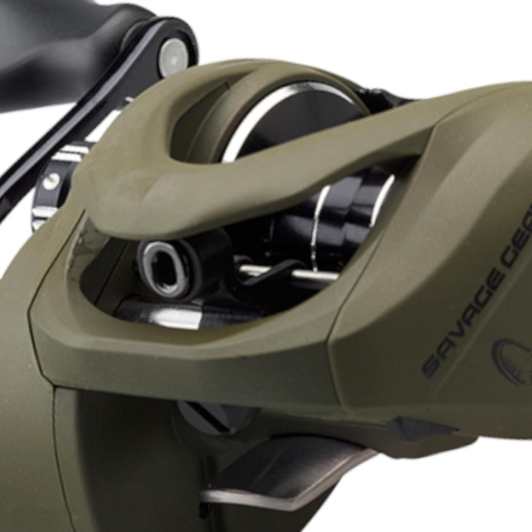Savage Gear Baitcast Multirolle zum Kunstköderangeln auf Raubfische 8.1:1 SG8 250 RH BC