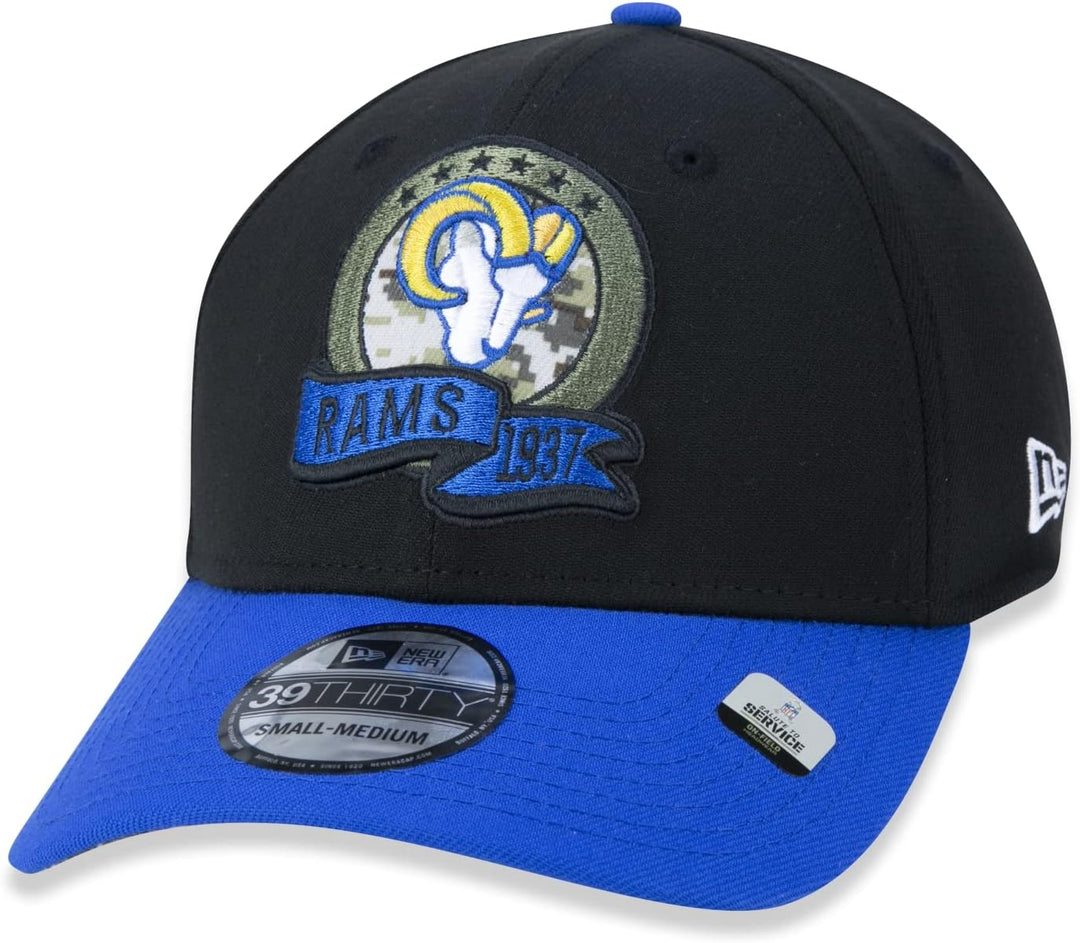 New Era Salute to Service 2022 Basecap 39Thirty NFL Fanartikel American Football Kappe schwarz M-L 3