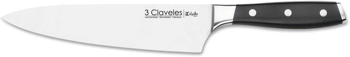 Claveles 28007 Set Küchenmesser, Silber Gemüsemesser, Set mit 3 Messern Toledo, Gemüsemesser, Set mi
