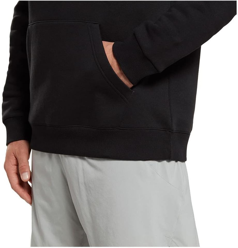 Reebok Herren Logo auf der Linken Brust Kapuzenpullover S Schwarz, S Schwarz