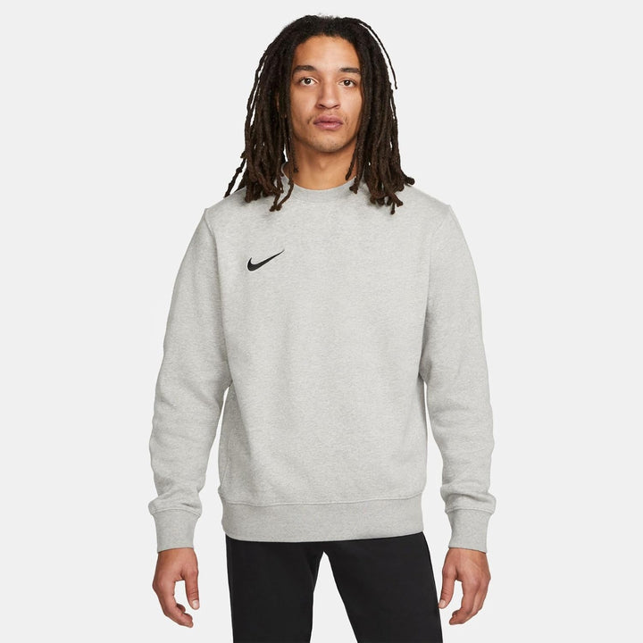 Nike Men's M Nk FLC Park20 Crew Sweatshirt Dark Grey Heather/Black XL Einfarbig, Dark Grey Heather/B