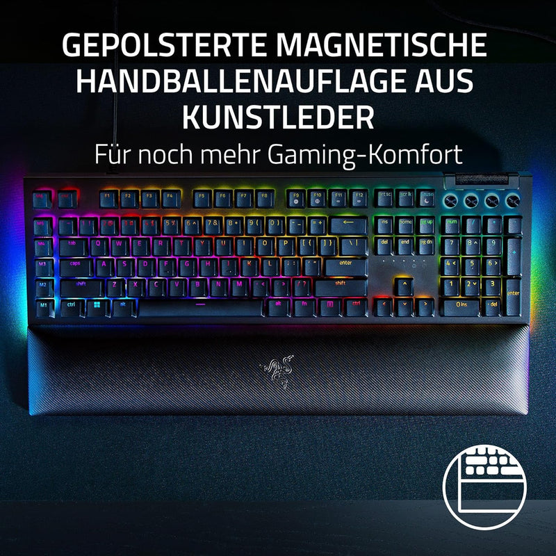 Razer BlackWidow V4 (Yellow Switch) - Mechanische Gaming-Tastatur mit Razer Chroma RGB (Mechanische