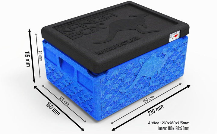 Mini Thermobox kalt & warm 1,5L – Ideal als Lunchbox oder Brotdose - Ultraleicht & perfekt schliesse