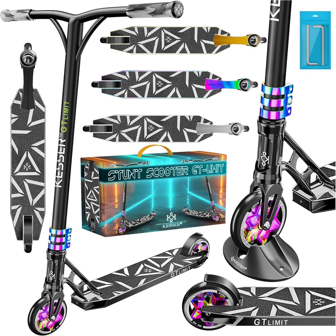 KESSER® Stunt Scooter GT-Limit 360° Lenkung Funscooter Stuntscooter mit Ständer ABEC 9 Kugellagern,