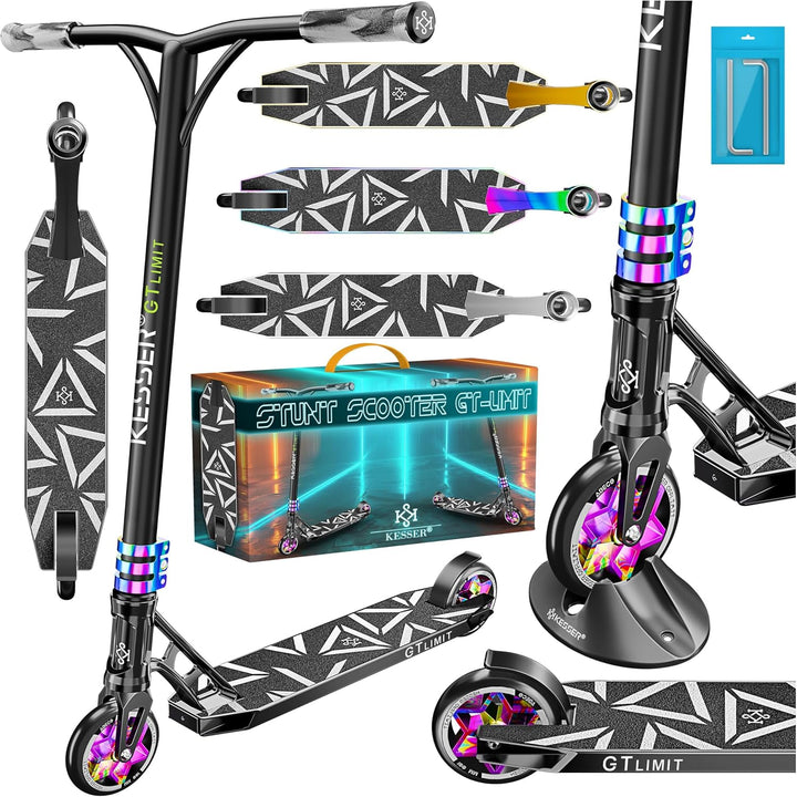 KESSER® Stunt Scooter GT-Limit 360° Lenkung Funscooter Stuntscooter mit Ständer ABEC 9 Kugellagern,
