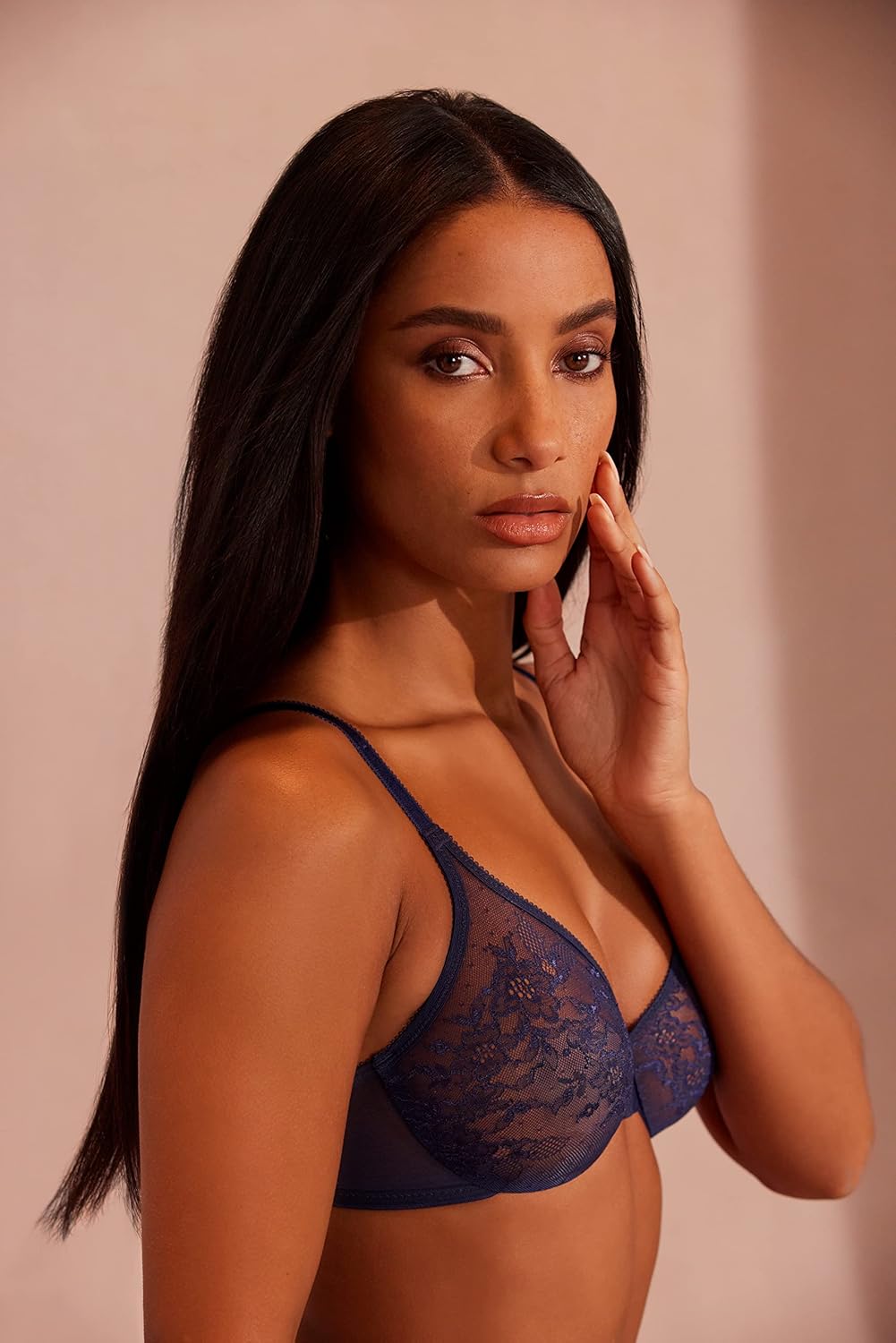 Gossard Damen BH Glossies Sheer Bra 70A Eclipse, 70A Eclipse