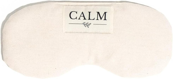 CALM Augenkissen mit Leinsamenfüllung Lavendel, Entspannung, Kühlung, Yoga (Beige), Beige