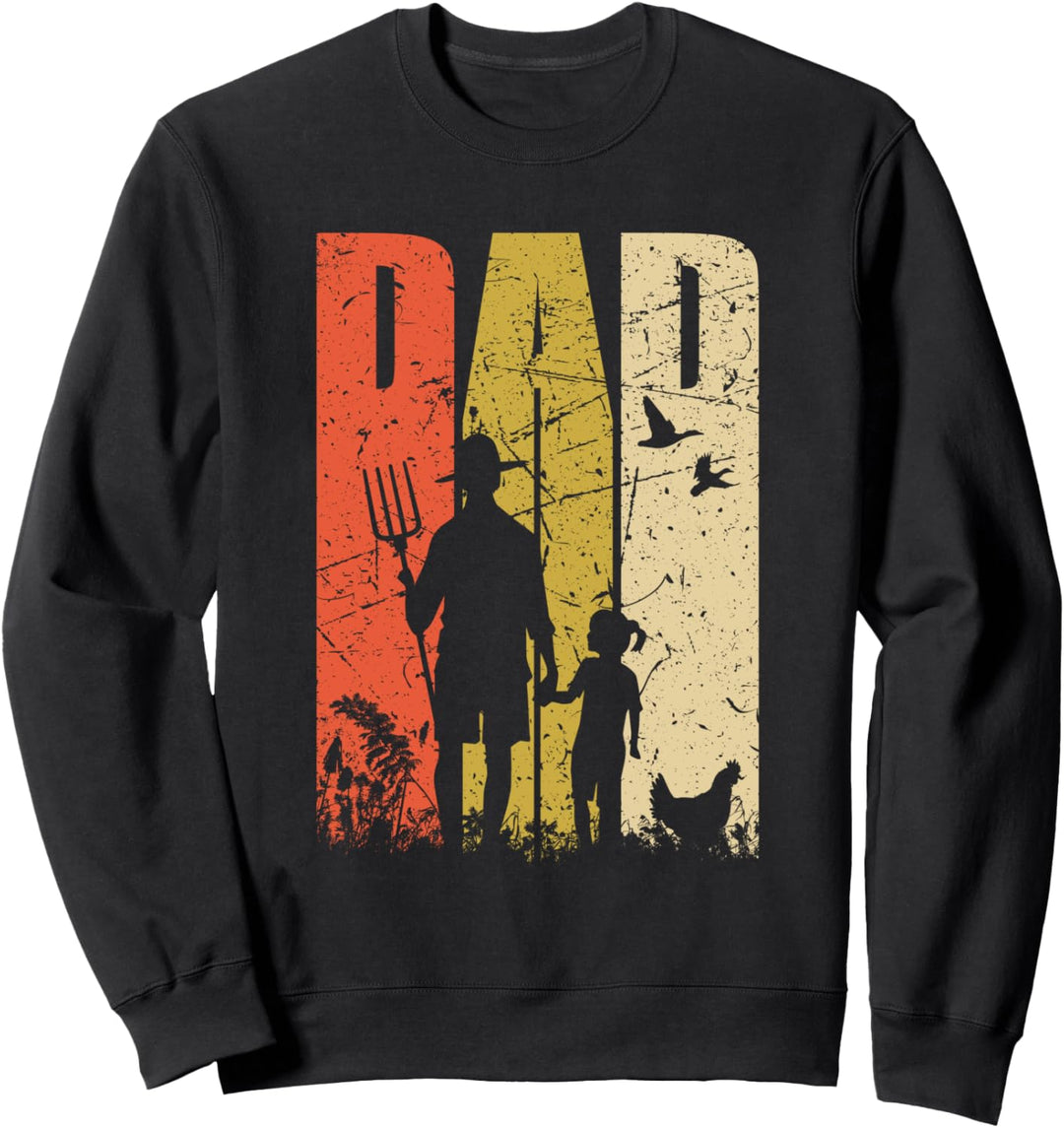 Landwirt Papa und Tochter Vater Vatertag Bauern Geschenk Sweatshirt