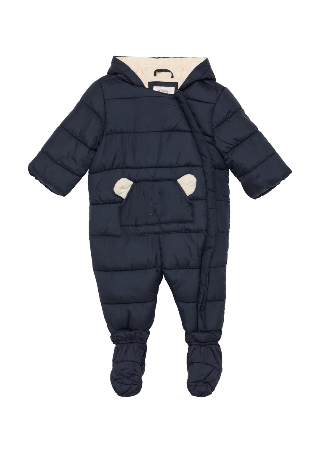 s.Oliver Junior Jungen 2149786 Schneeanzug mit Kapuze 74 Blau 5952, 74 Blau 5952