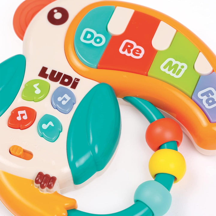 LUDI Musik-Set — Spielzeug zum Erwachen des Babys — ab 3 Monaten — fördert Feinmotorik, Entdeckungsr