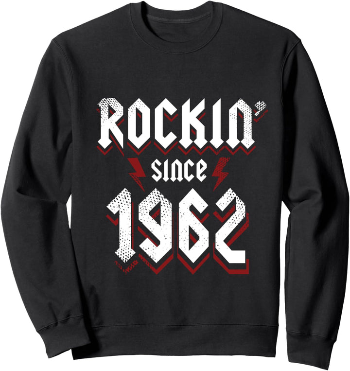 Rockin Since 1962 61 Year Old Rock Music 61. Geburtstag Sweatshirt
