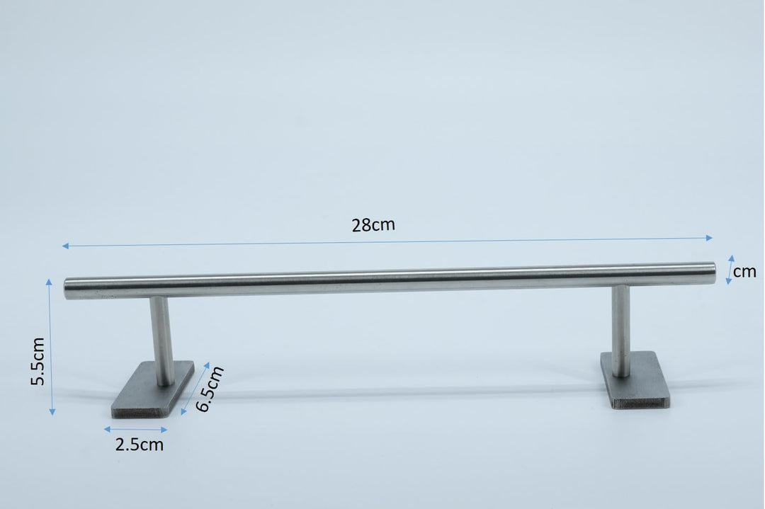 LEEFAI Pro Fingerboard Rail Obstacles Solid Stainless Steel for Fingerboard Park/Ramps/Obscacle-Size