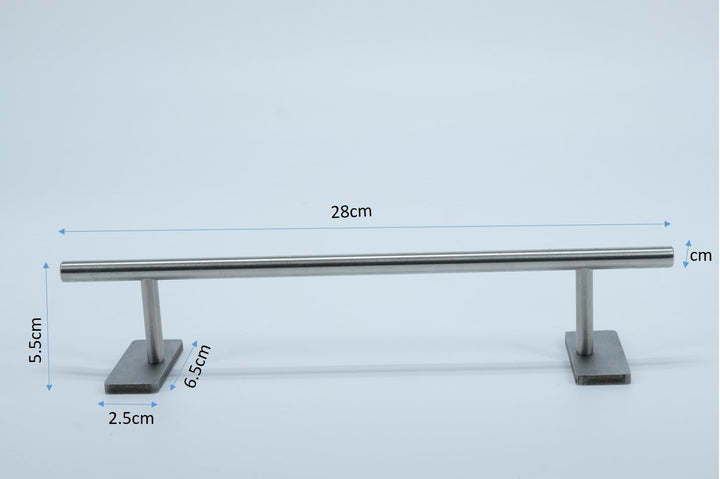LEEFAI Pro Fingerboard Rail Obstacles Solid Stainless Steel for Fingerboard Park/Ramps/Obscacle-Size