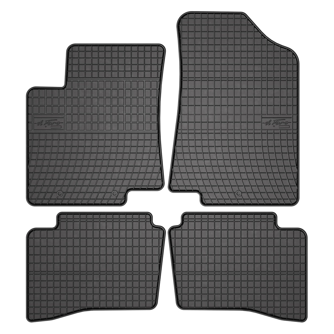 FROGUM EL Toro Gummimatten Ganzjähriges-Set von Autofussmatte Auto Fussmatten für Kia Rio III 2011-2